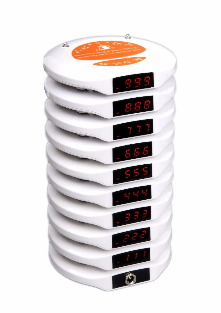 wireless restaurant queuing system guest self-service pager