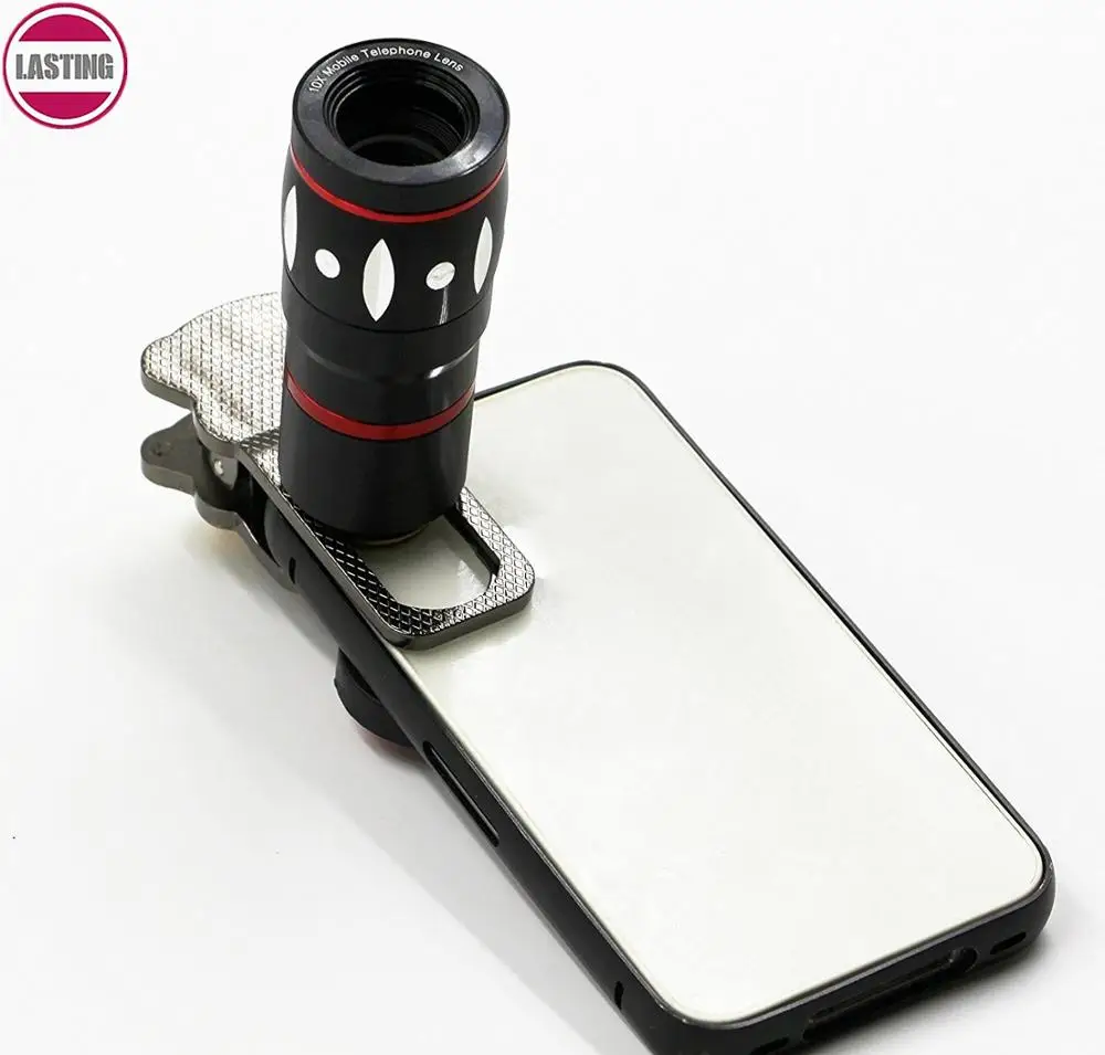 Phone Camera Lens Kit Telephoto Lens + Fisheye + Wide Angle + Macro Lens, 4 in 1 Professional HD Cell Phone Lenses