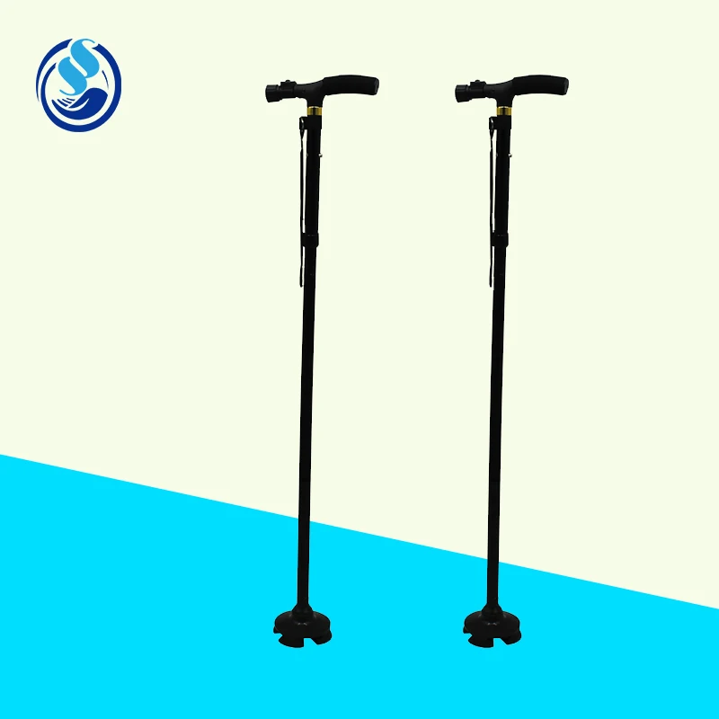 Aluminum Alloy  Led Light For Walking Cane Old Man Walking Stick With Non-Slip Handle