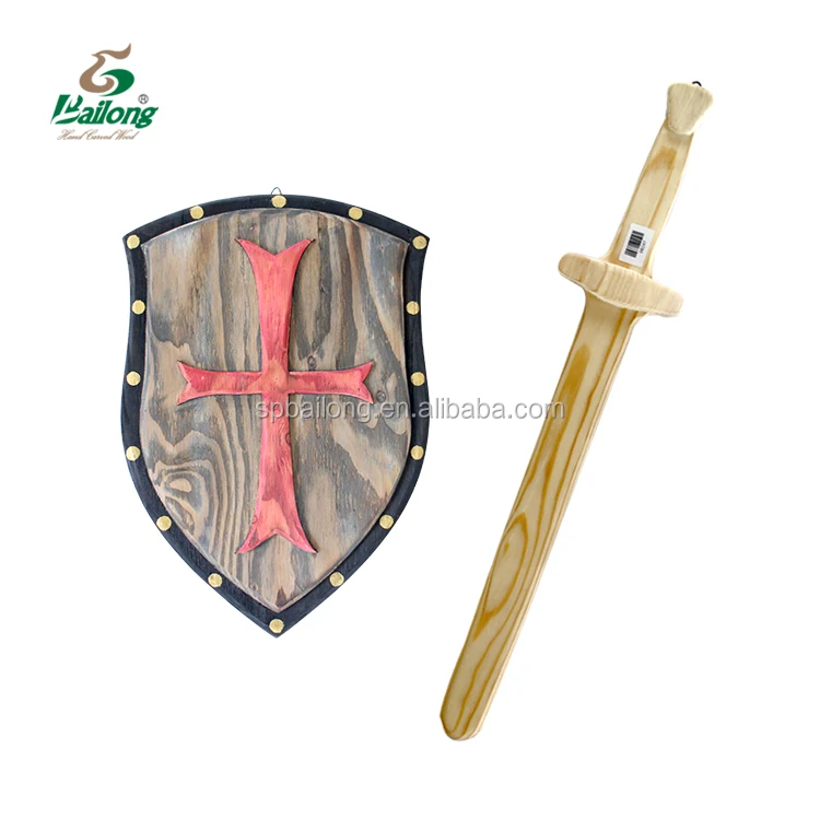 15 years professional factory wood knight sword toy