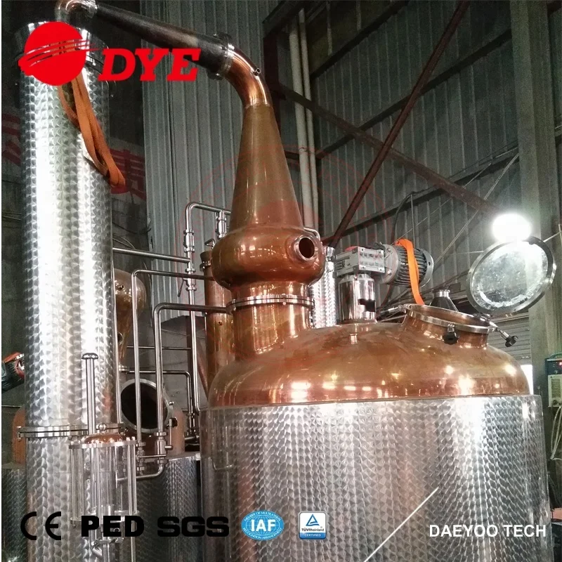 600gallon alembic copper still whisky distillery Pot Still whiskey distillation equipment for sale