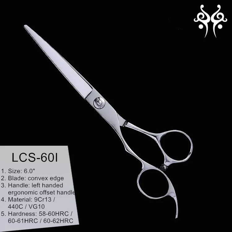 Left Handed Barber Scissors,Professional Long Straight Barber Scissors
