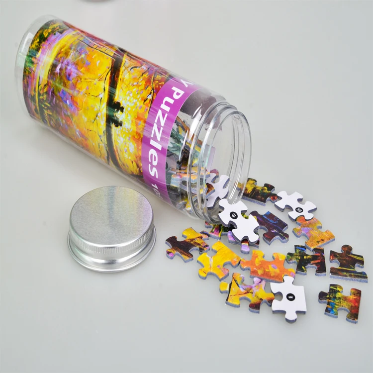 Education Wholesale Custom Jigsaw Puzzles Manufacturers in Tube Box