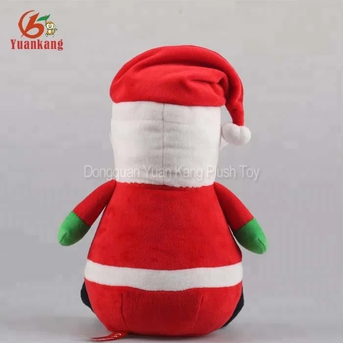 Christmas Standing Santa Claus plush doll with skis Ornament Decoration Traditional Collection stuffed toys Xmas series