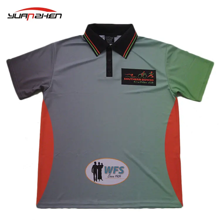 High quality dry fit sublimated polo shirt fashionable personalized racing polo shirt