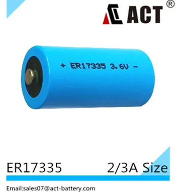 
gp batteries ER17335 2100mAh 3.6 volt 2/3a lithium battery for GPS, gas meter, water heating meter 