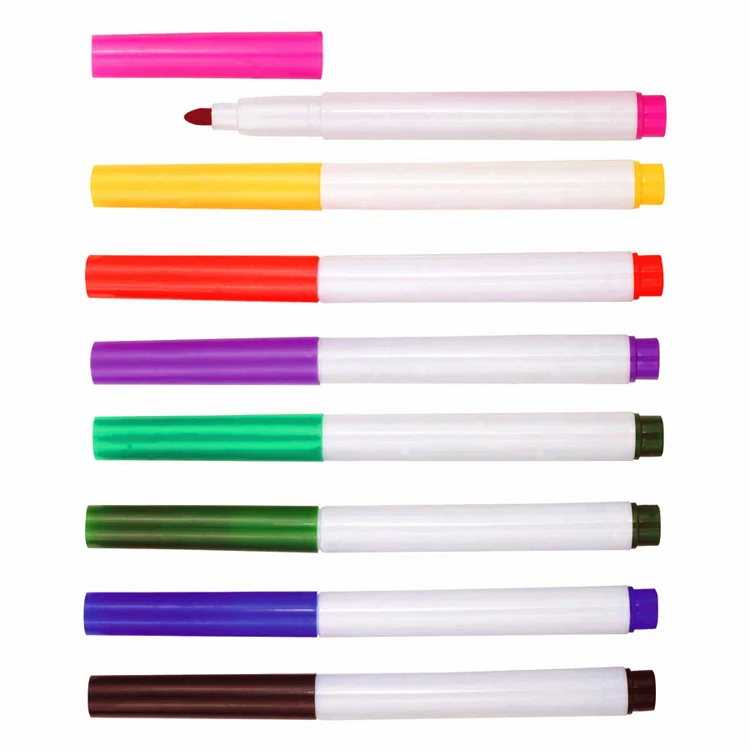 Custom Logo Printed Office School Supplies Mini Thin Non Toxic Whiteboard Marker