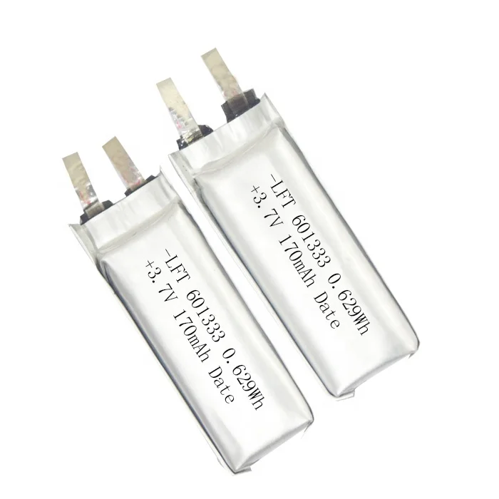 Factory hot sales 3.7v 170mah li polymer 601333 lipo battery 10C for e-cigarette