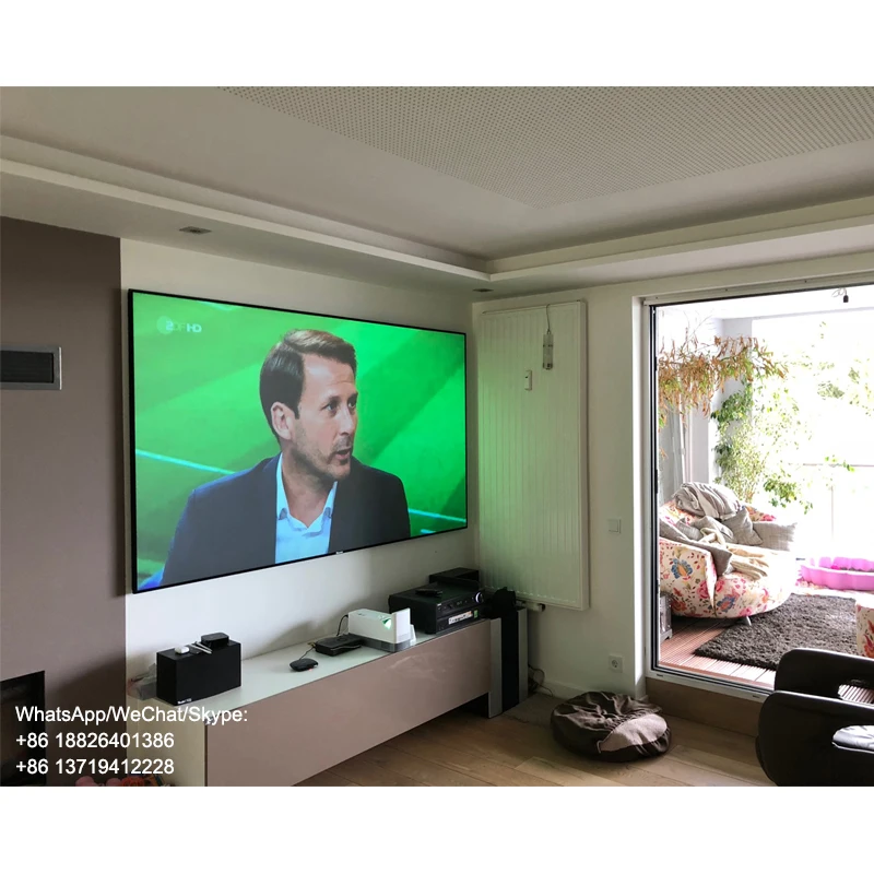 Ультратонкий проекционный экран 100 дюйма с фиксированной рамкой, Alr-экран для лазерного проектора Xiaomi Wemax 50 дюймов