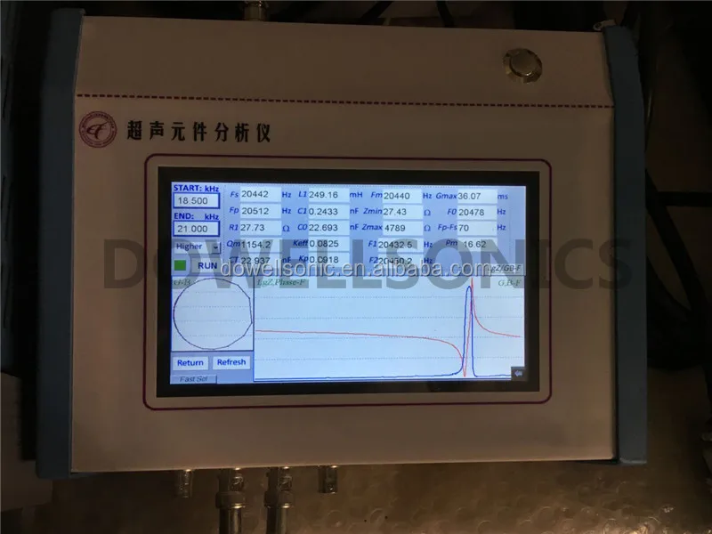 factory sale ultrasonic ultrasound horn analyzer ceramic chips transducer testing analyzer machine