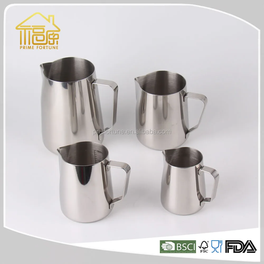 Stainless Steel Milk Pot/Milk Boiling Pot/Milk Coffee Latte Frothing Garland Cup