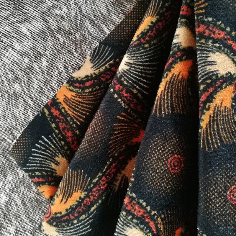 Factory price Kenya style cheap heavy curtain velvet fabric