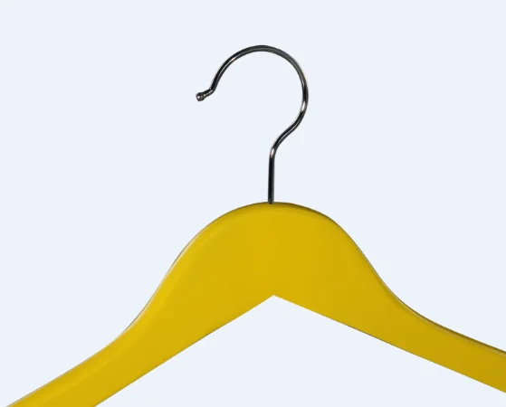 Wholesale Wooden Shirts Hanger Anti theft For Fashion Brands Customized