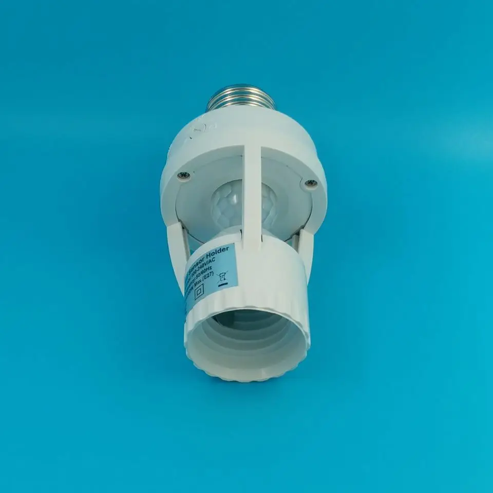 220V E27 PIR motion sensor lamp holder sensor light holder Lamp Base Adjustable time and sensitivity