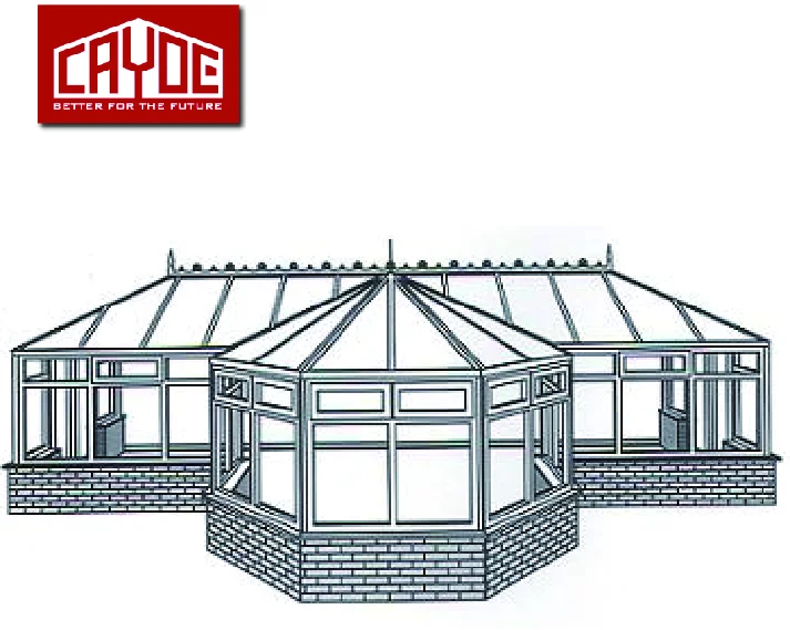 
Louver Coating Conservatory Square Hollow Section Sunroom 