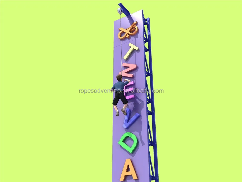 Взрослое комнатное скалолазание стена с автоматическим поясом для продажи