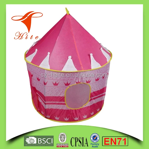 Crown Princess Castle Girls Play Tent / Pink Foldable Children Tent/Indoor &Outdoor kids tent