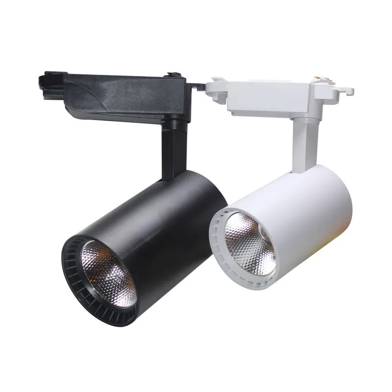 Cob Led Track Light 30W aluminum Ceiling Rail Track lighting Rail Spotlights Replace Halogen Lamps AC85-265V  for show room shop