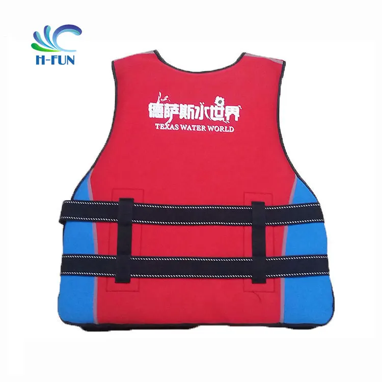
Guangzhou Factory Flexible Design Customize neoprene life jacket Water Park Life Jackets 