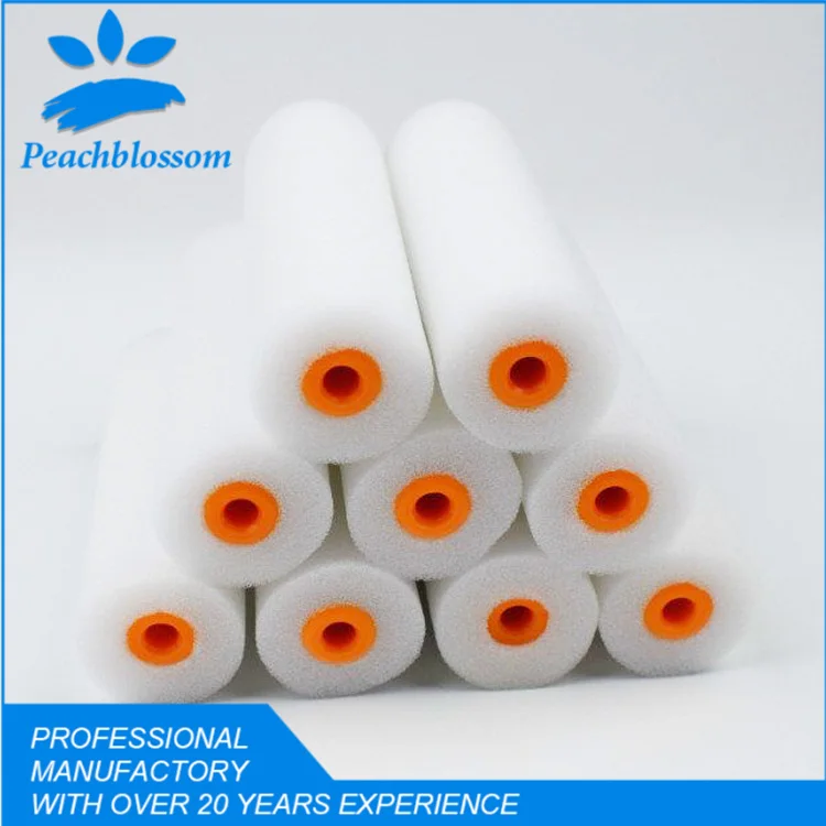 BIYU 4 inch White Color Sponge Mini Roller Source Factory With Very Good Quality
