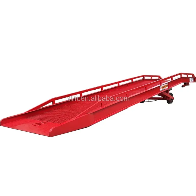 10 тонн гидравлической металлической сетки, подвижная рампа для контейнера для вилочного погрузчика