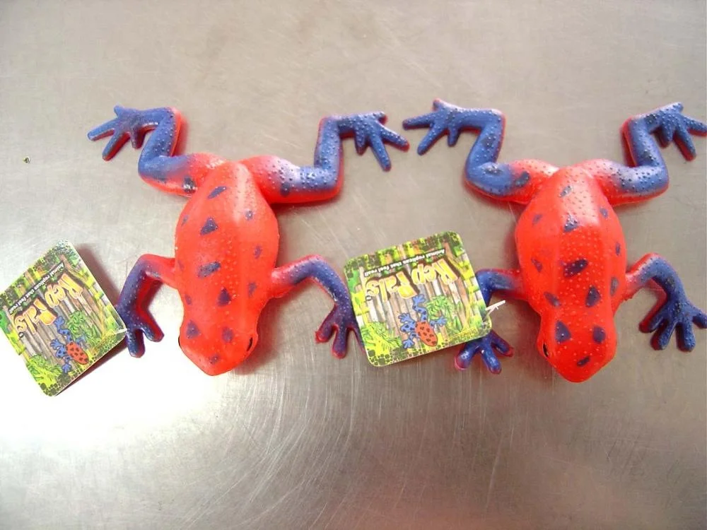 shenzhen toys plastic soft rubber frog toys