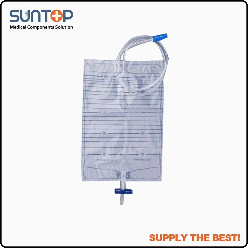 Низкая цена OEM медицинская сумка для мочи для взрослых с выпускным клапаном T