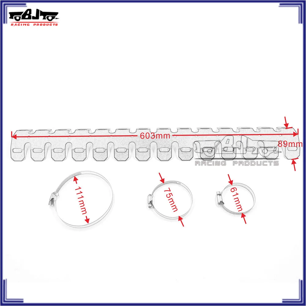 BJ-EHS-004 Exhaust Muffler Pipe Heat Shield Cover Guard for 2 stroke engine bike