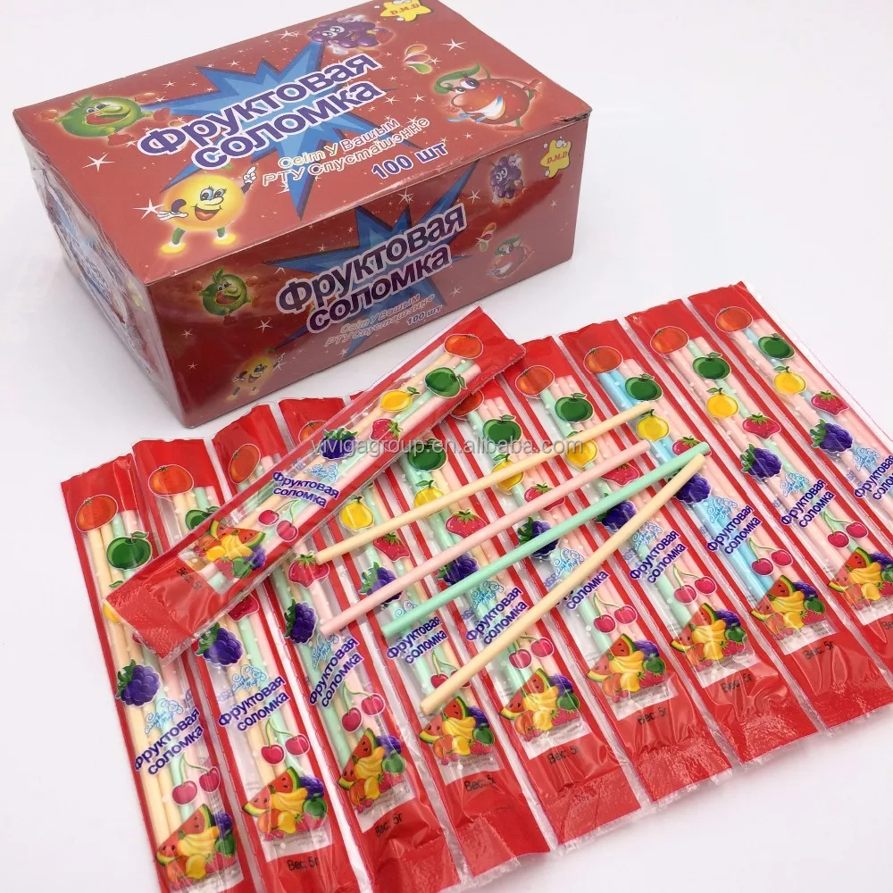 Colorful fruity cc stick candy