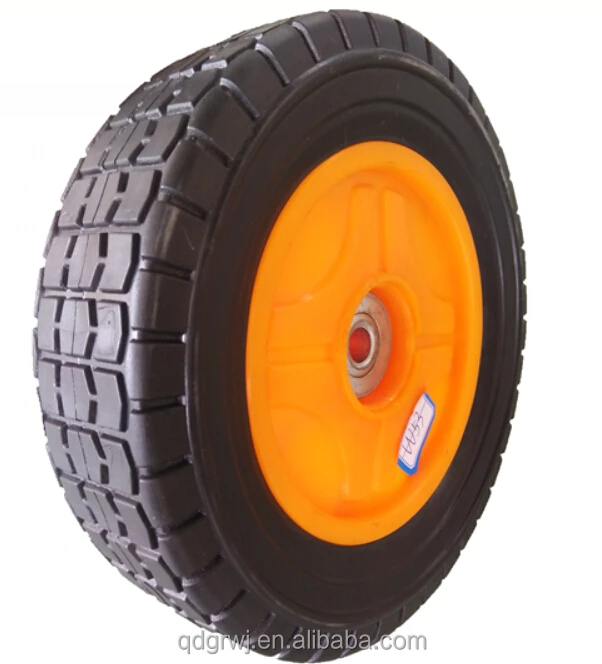 8 inch semi pneumatic wheel toy plastic wagon wheel with bearing