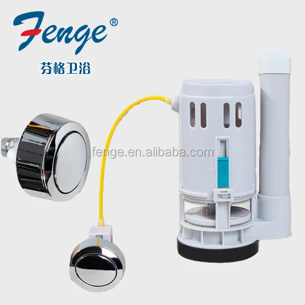 
Xiamen Toilet sanitary one push button flush valve ABS toilet flush cistern cable operated flush valve 