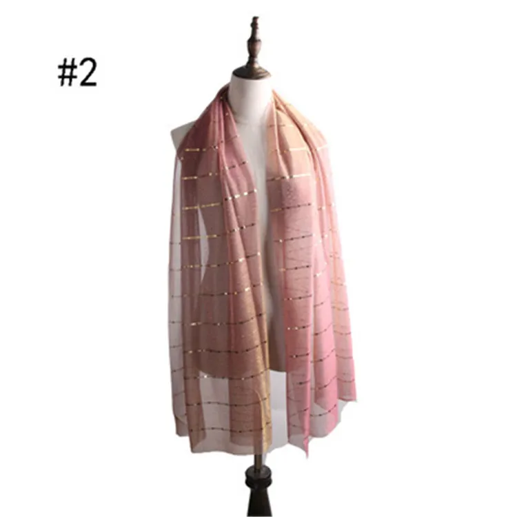 ALI-8  Malaysian Muslim Arab silk paillette hijab scarf