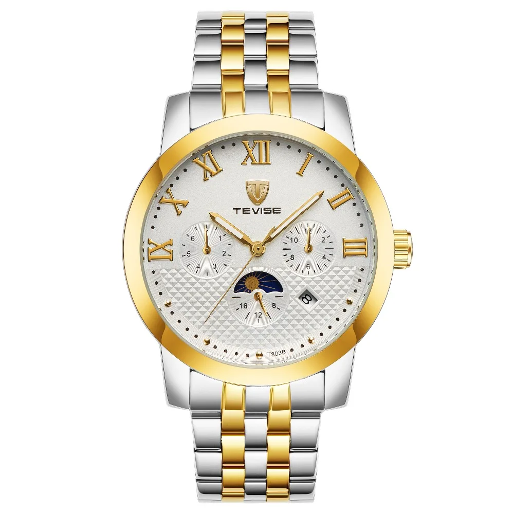 Tevise Automatic 2018 factory brand your own watches new popular men water resistant wristwatch
