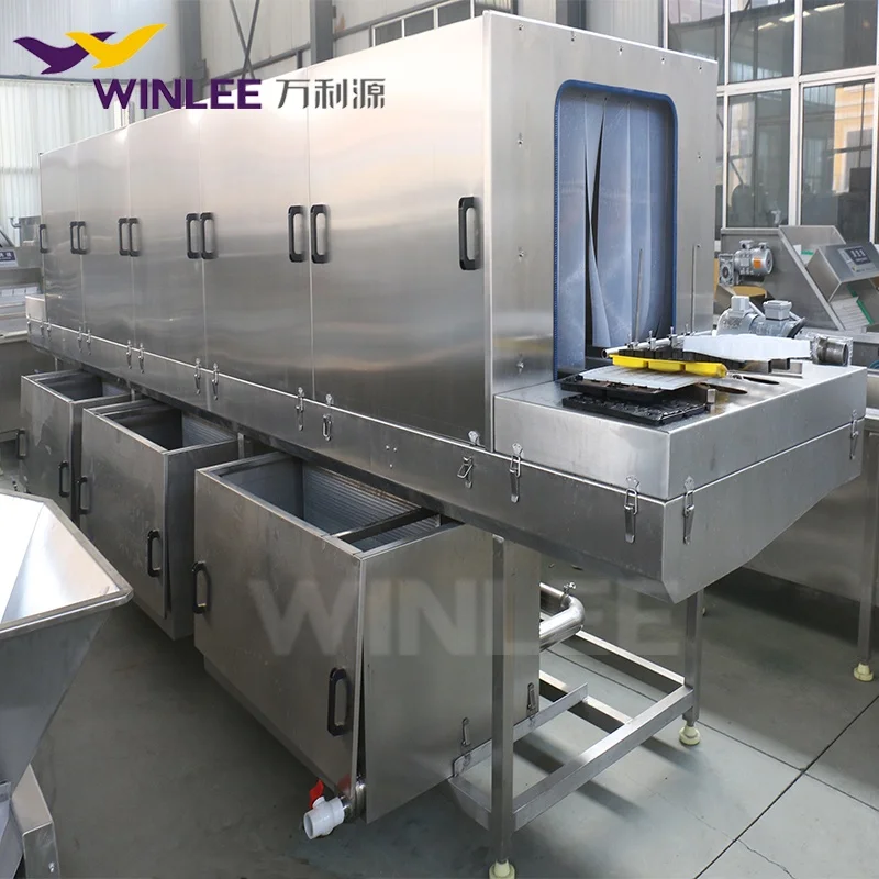 Industrial tray washing machine plastic box washing machine