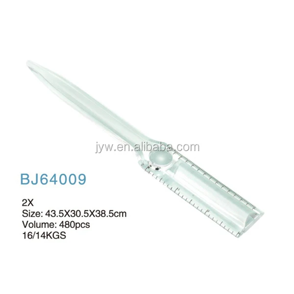 Bausch & Lomb 812618 2X увеличительная линза/линейка с акриловыми линзами 10 дюймов. Длинный