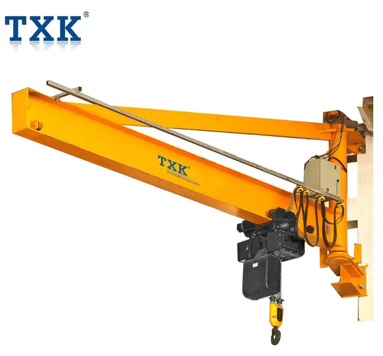 TXK Electric Rotation Pillar Fixed Marine Boat Usage Arm Swing Jib Crane 2 Ton Manufacturer