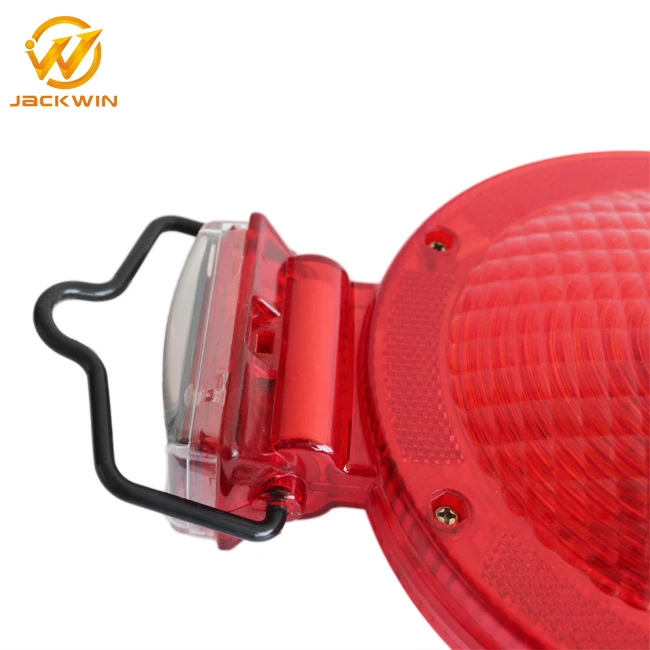 Flash Solar Powered LED Traffic Cone Warning Light, Road Safety Barricade Light