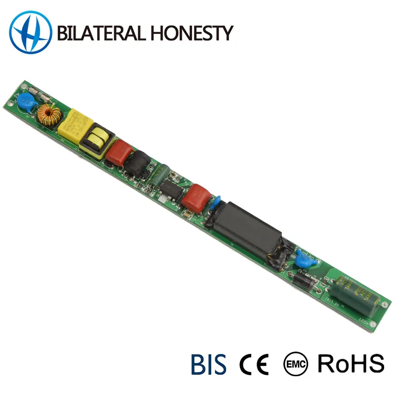 Pass CE EMC Rohs Isolated High Efficiency Low Temperature Rise Led Tube Driver for T5 T8 T10 Led Light 3-YEAR Single