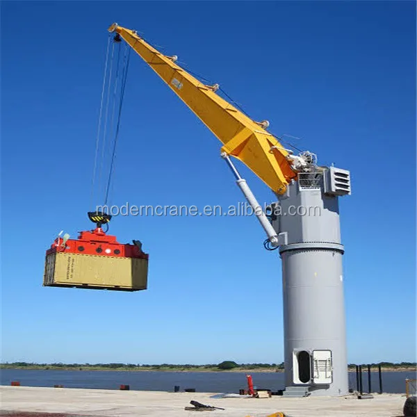 Тяжелый напольный фиксированный поворотный кран 50T