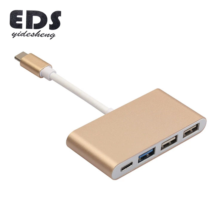 
USBC hub 4 IN 1 type-c usb3.0 Hub Adapter 4 Port Charging & SD TF Card Reader converter For Computer MP3 / MP4 Player Video 