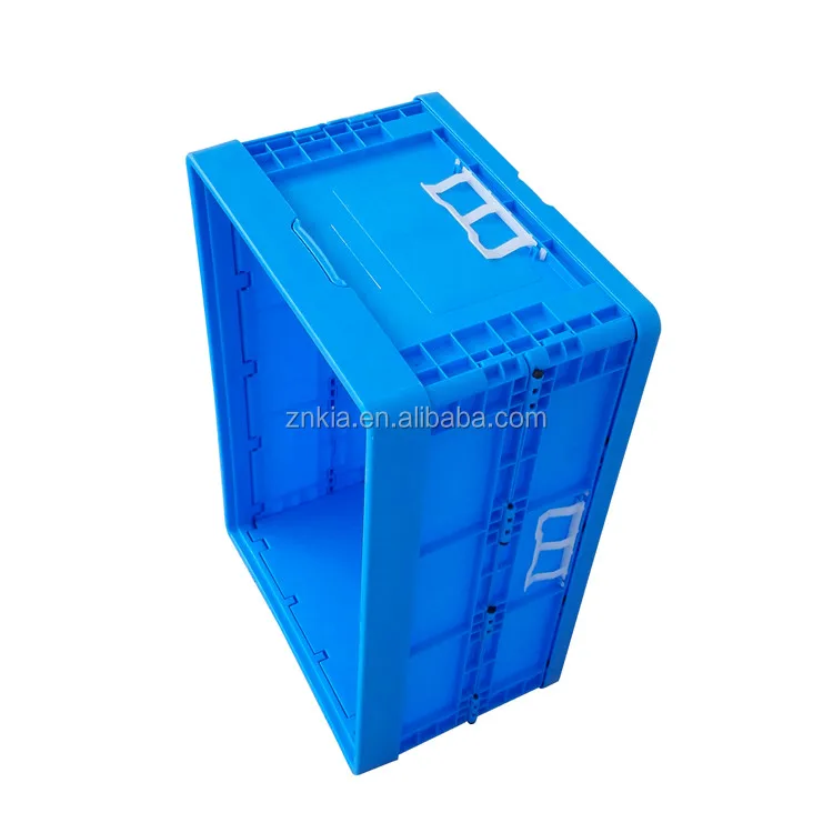 600*400*280mm heavy duty straight wall foldable plastic storage container and bin
