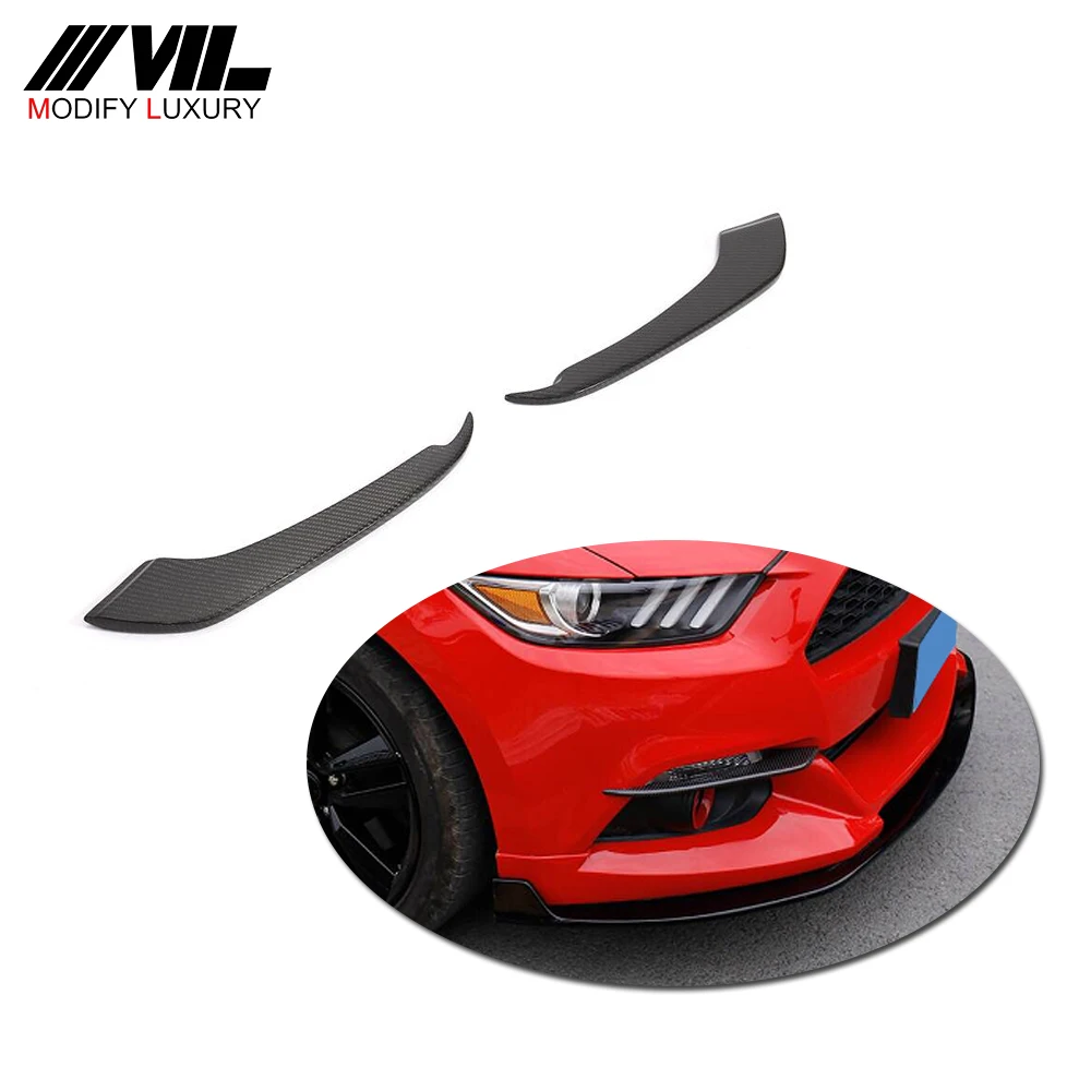 for Ford Mustang Front Fog Light Frame Eyebrow Cover Trim 2015-2017