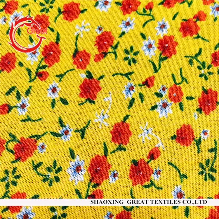 print crepe viscose fabric for dress