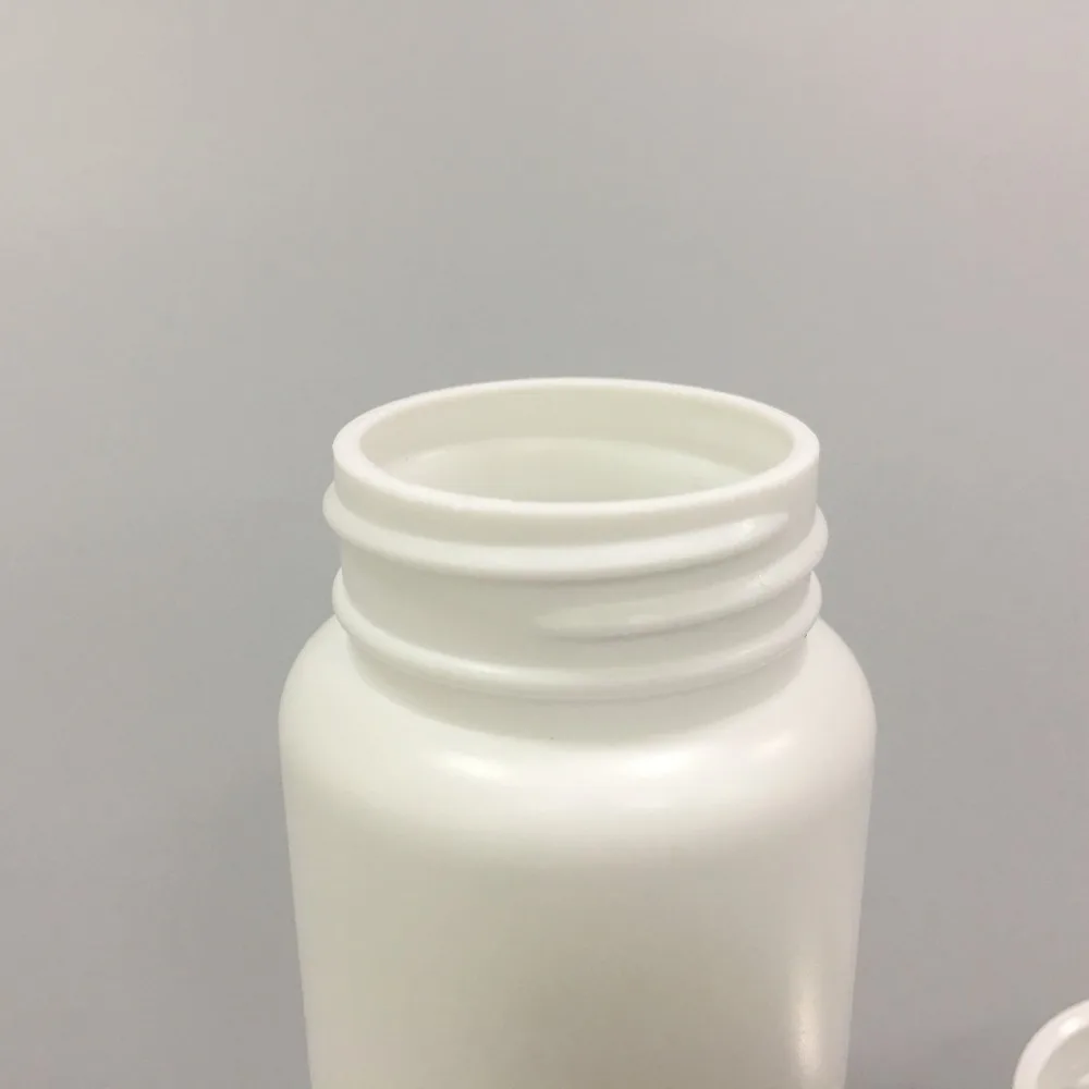 100ml White HDPE Medicine Bottle Plastic Pill Bottles with CRC cap