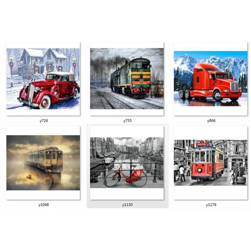 
diamond painting full car auto truck train 