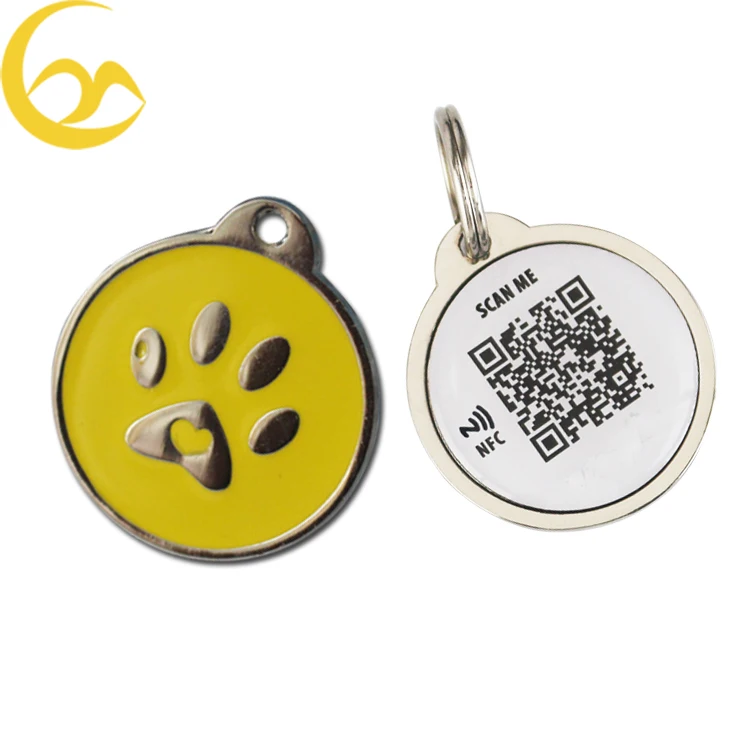
Cheap Design Oem Dog Collar Qr Barcode Id nfc Dog Tag 