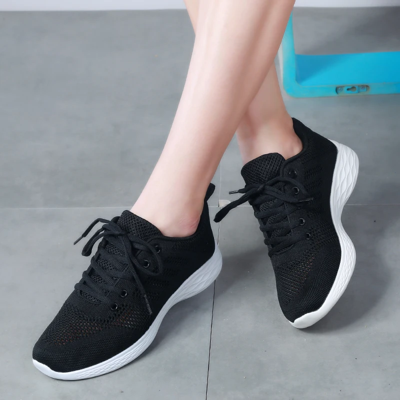Factory Custom Sneaker Manufactures Running Sport Shoes For Women,Running Knit Sneakers Women Sports Shoes