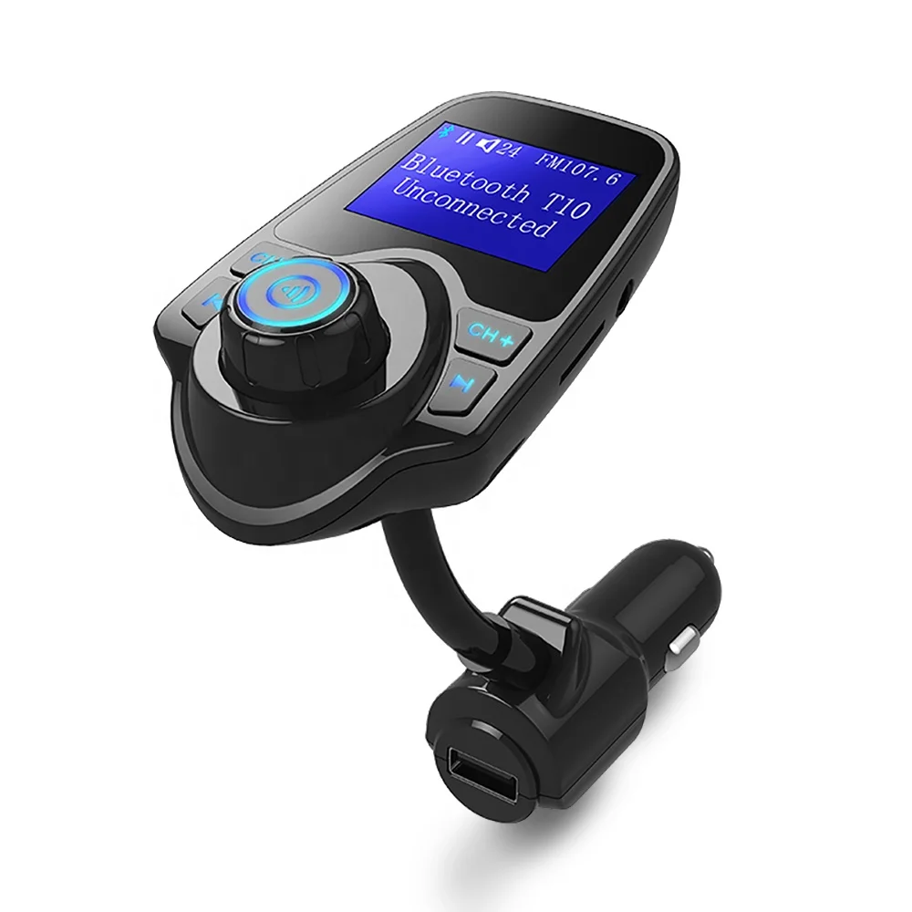 AGETUNR T10 Bluetooth V4.2 MP3 экран плеера автомобильный FM передатчик дисплей автомобиля Coltage AUX Micro SD карты DC 5V2.1A зарядки
