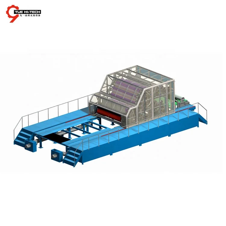 2019 Changshu Hot sales Nonwoven Fiber Carding Machine With Double Cylinder Double Doffer