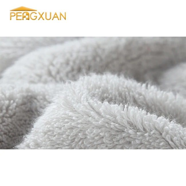 
Comfortable soft White Color 100% Cotton family bathrobe set 